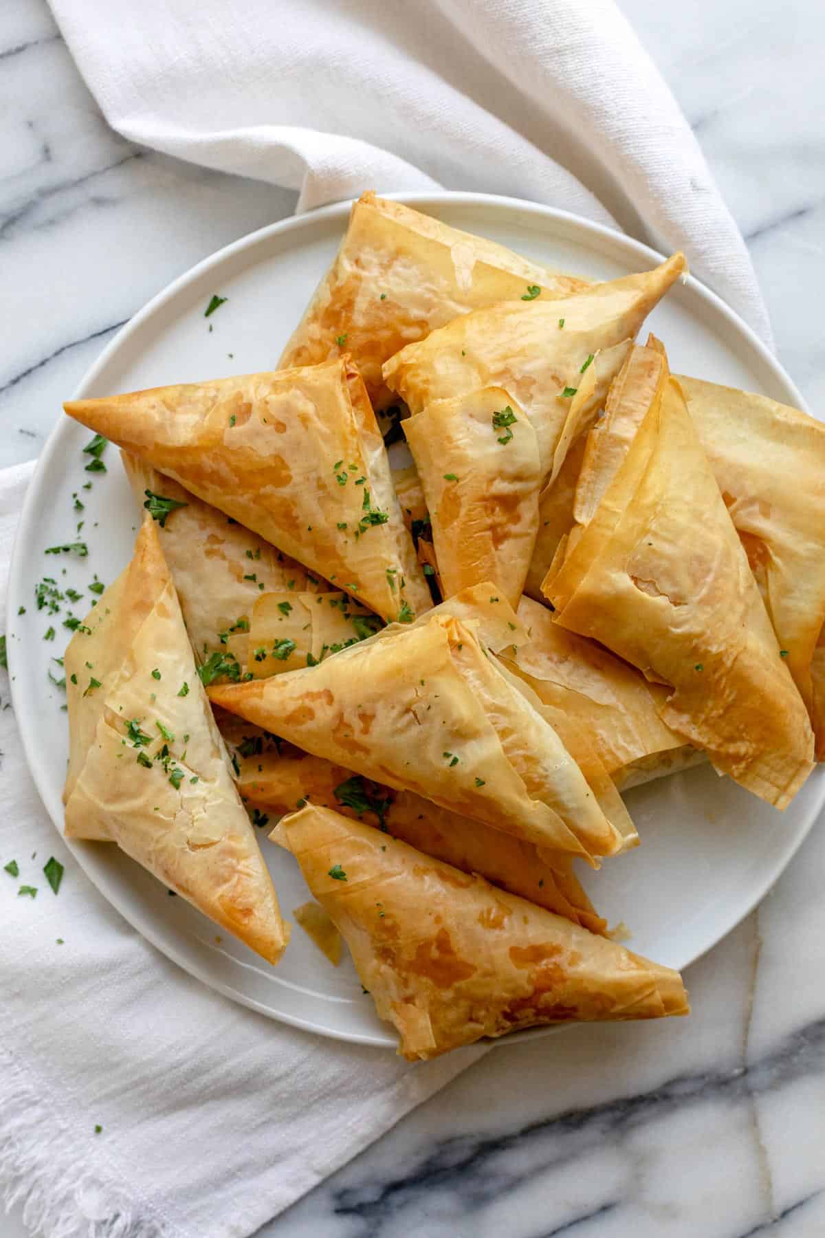 Spanakopita — Greek spinach and feta phyllo pastry